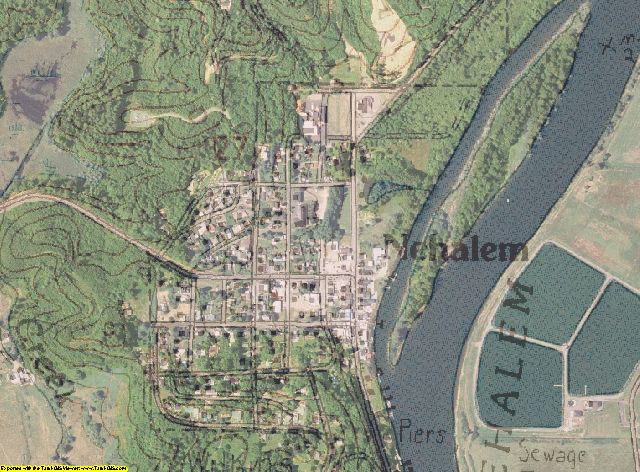 USGS topo aerial map