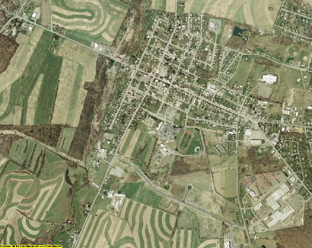 Fulton County, Pennsylvania aerial photograph