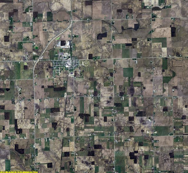 Adams County, Indiana aerial photograph