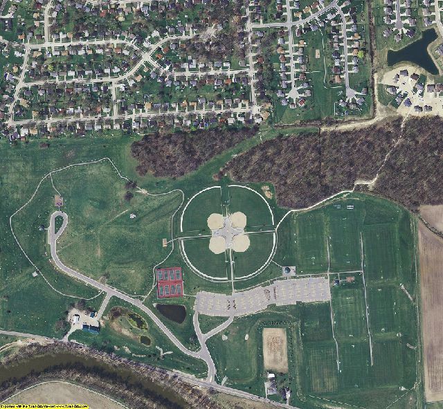 Allen County, IN aerial photograph detail