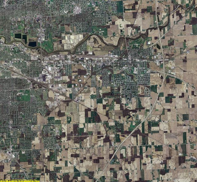 Allen County, Indiana aerial photograph