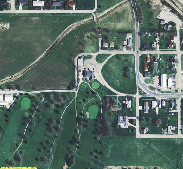 Benton County, IN aerial photograph detail