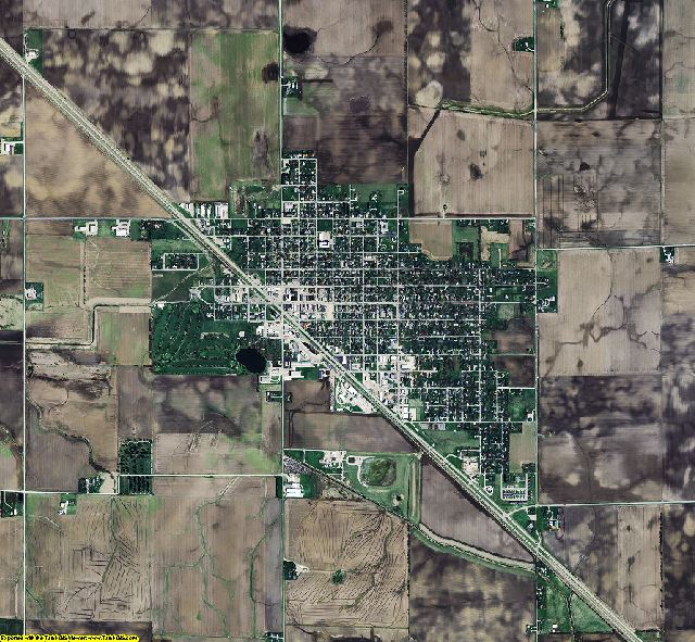 Benton County, Indiana aerial photograph