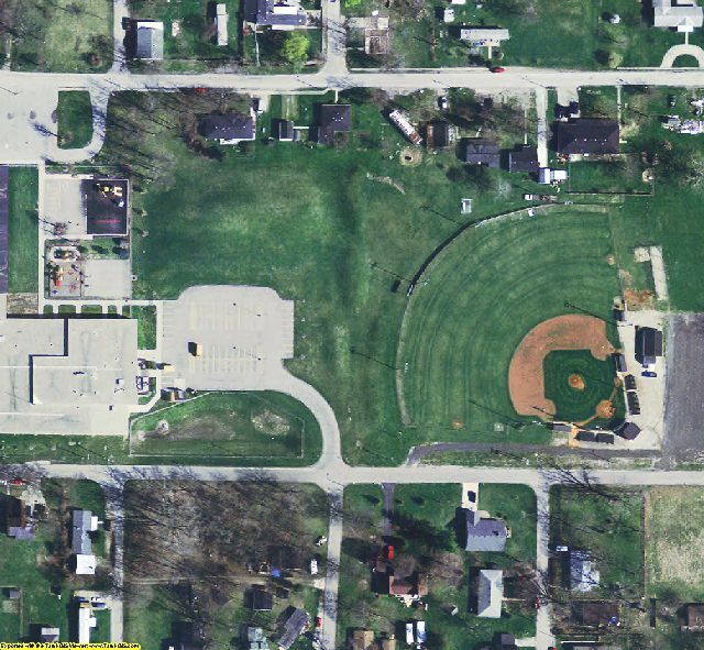 Blackford County, IN aerial photograph detail