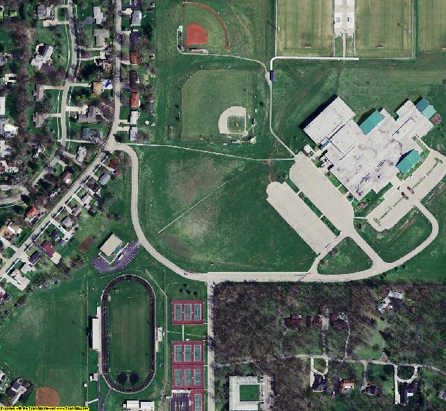Boone County, IN aerial photograph detail