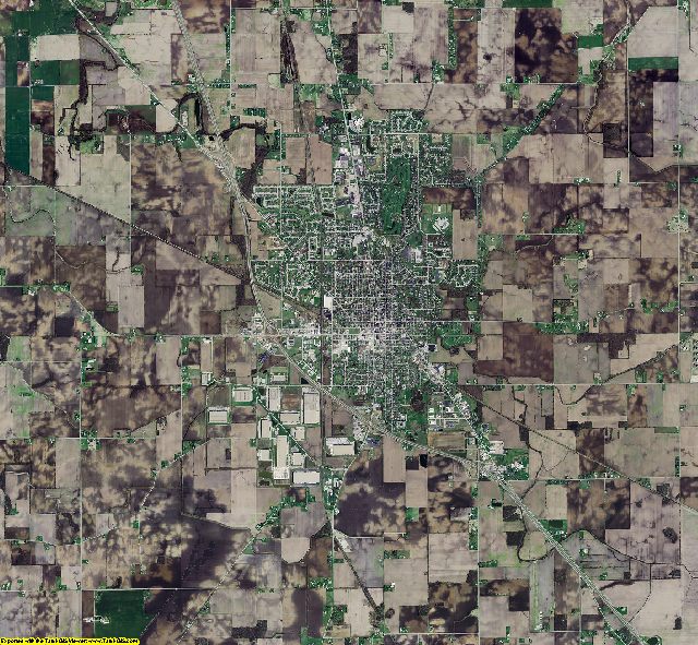 Boone County, Indiana aerial photograph