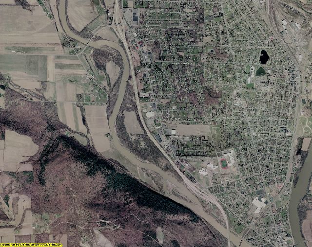 Bradford County, Pennsylvania aerial photograph