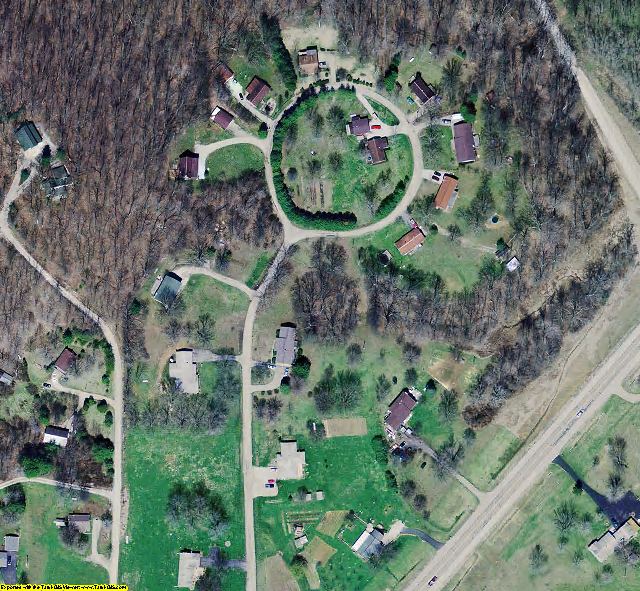Brown County, IN aerial photograph detail