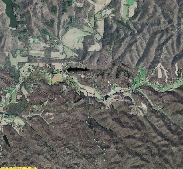 Brown County, Indiana aerial photograph