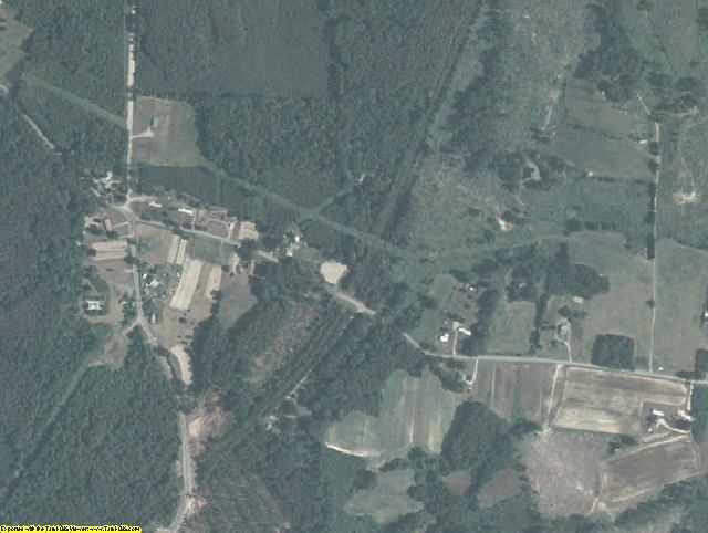 Brunswick County, VA aerial photograph detail