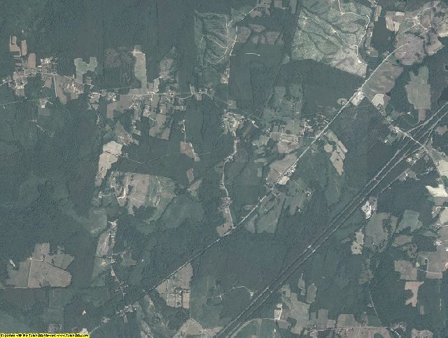 Brunswick County, Virginia aerial photograph