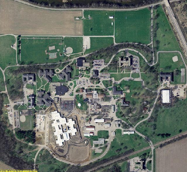 Cass County, IN aerial photograph detail