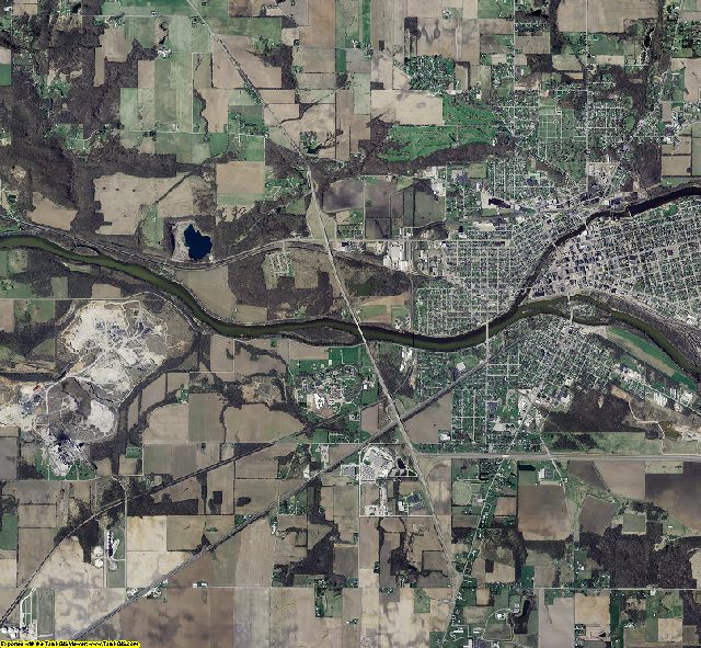 Cass County, Indiana aerial photograph