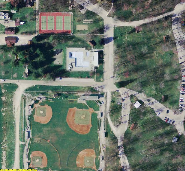 Clay County, IN aerial photograph detail