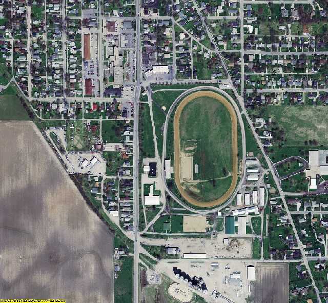 Clinton County, IN aerial photograph detail