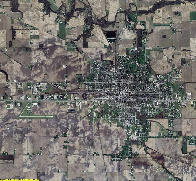 Clinton County, Indiana aerial photograph