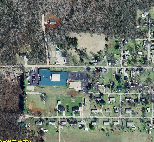 Crawford County, IN aerial photograph detail