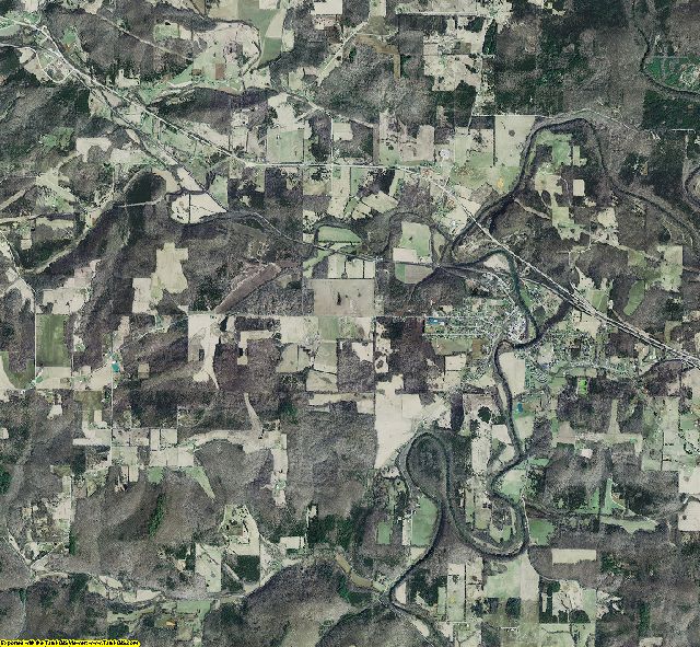 Crawford County, Indiana aerial photograph
