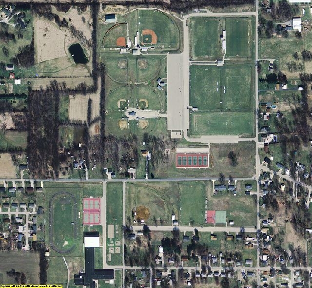 Daviess County, IN aerial photograph detail