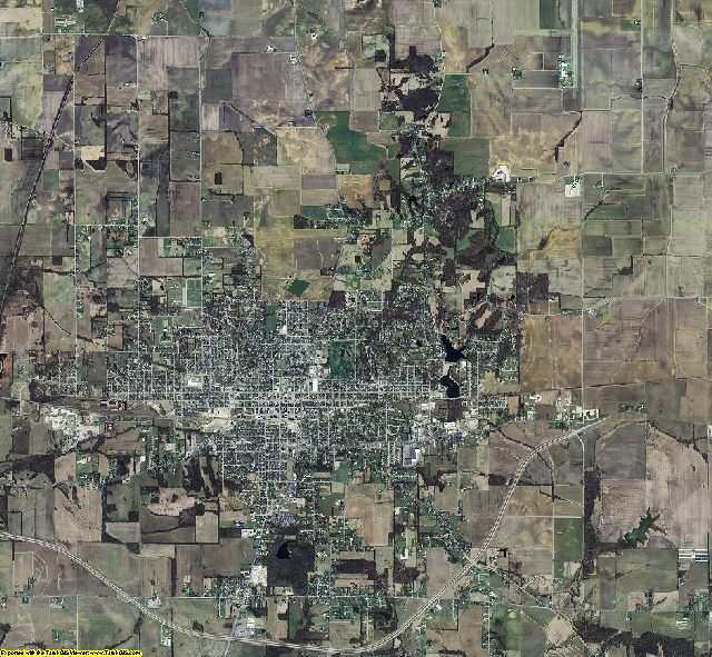 Daviess County, Indiana aerial photograph