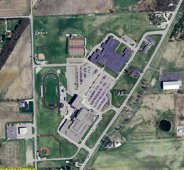 DeKalb County, IN aerial photograph detail