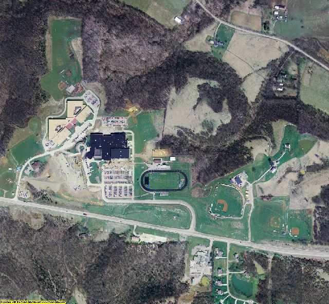 Dearborn County, IN aerial photograph detail