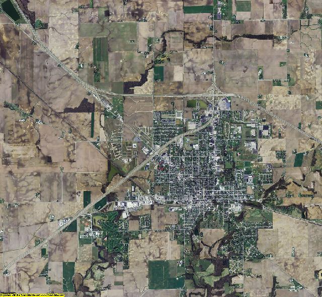 Decatur County, Indiana aerial photograph