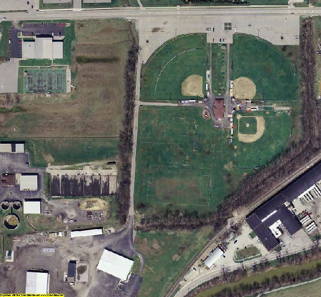 Dubois County, IN aerial photograph detail