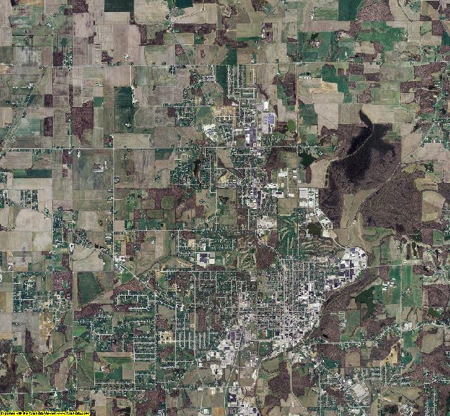 Dubois County, Indiana aerial photograph