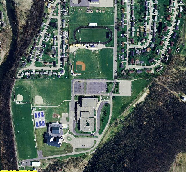 Franklin County, IN aerial photograph detail