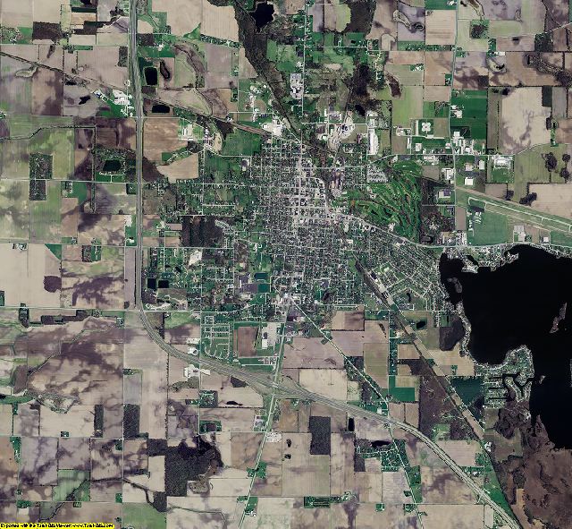 Fulton County, Indiana aerial photograph