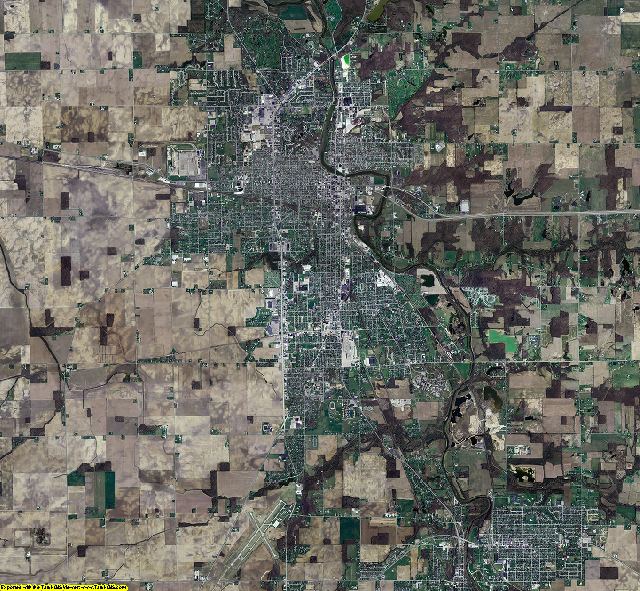 Grant County, Indiana aerial photograph