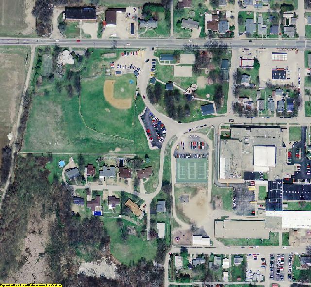 Greene County, IN aerial photograph detail