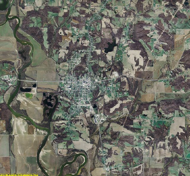Greene County, Indiana aerial photograph