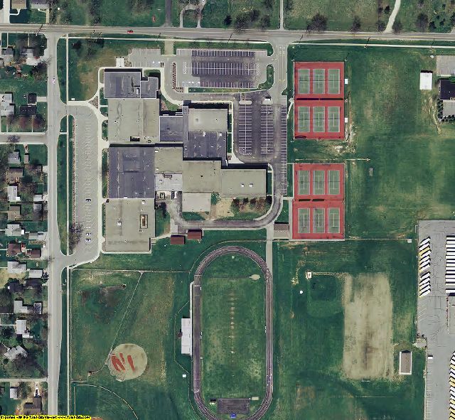 Hamilton County, IN aerial photograph detail