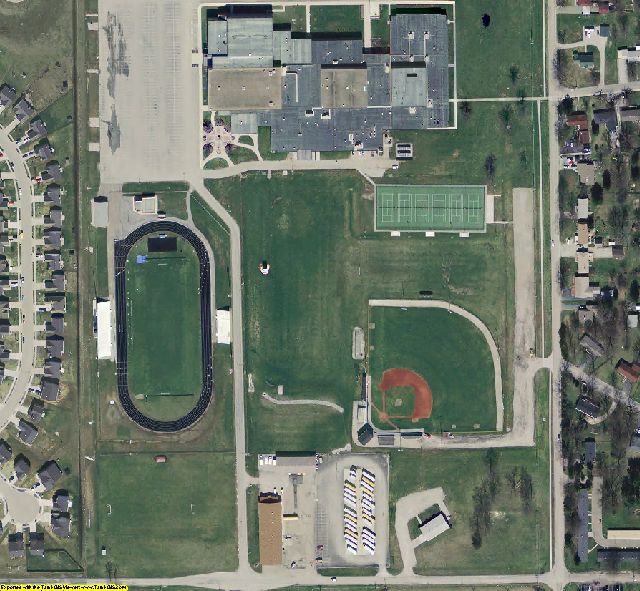 Hendricks County, IN aerial photograph detail