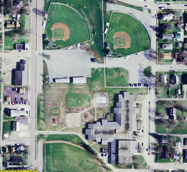 Henry County, IN aerial photograph detail