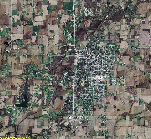 Henry County, Indiana aerial photograph