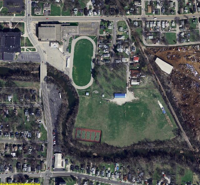 Howard County, IN aerial photograph detail