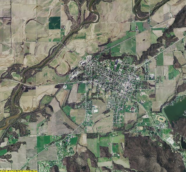 Jackson County, Indiana aerial photograph
