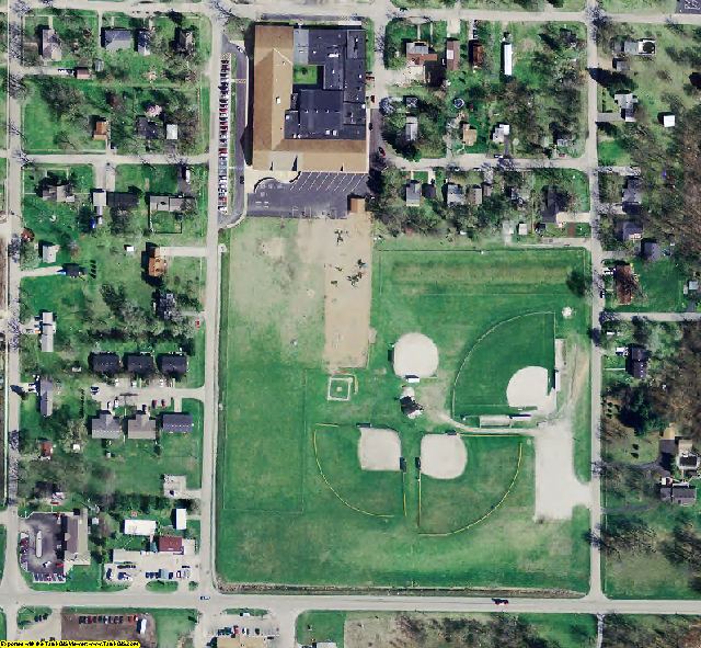 Jasper County, IN aerial photograph detail