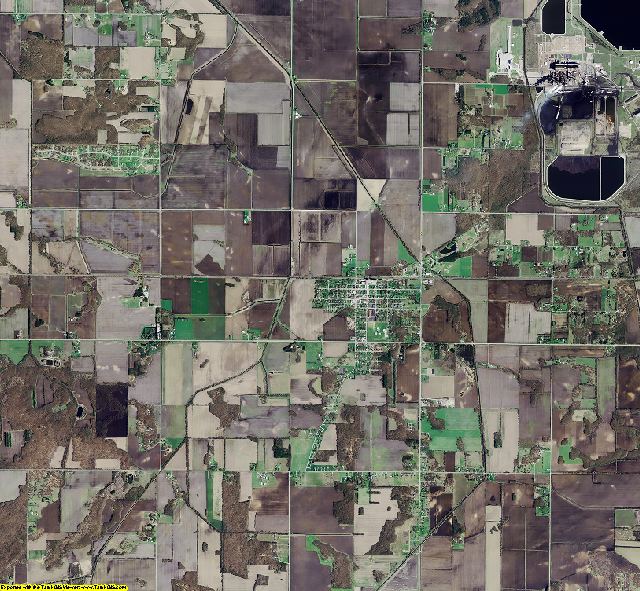 Jasper County, Indiana aerial photograph