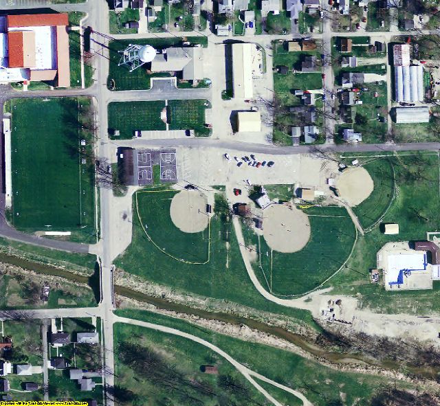 Jay County, IN aerial photograph detail