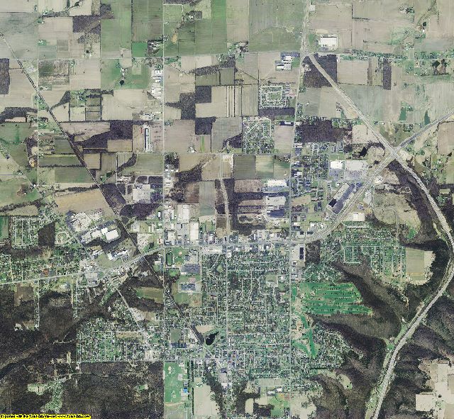 Jefferson County, Indiana aerial photograph