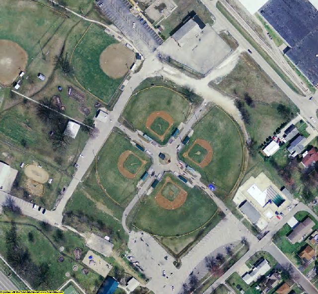 Jennings County, IN aerial photograph detail