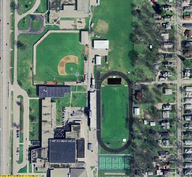 Johnson County, IN aerial photograph detail