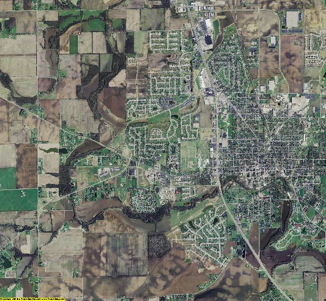 Johnson County, Indiana aerial photograph