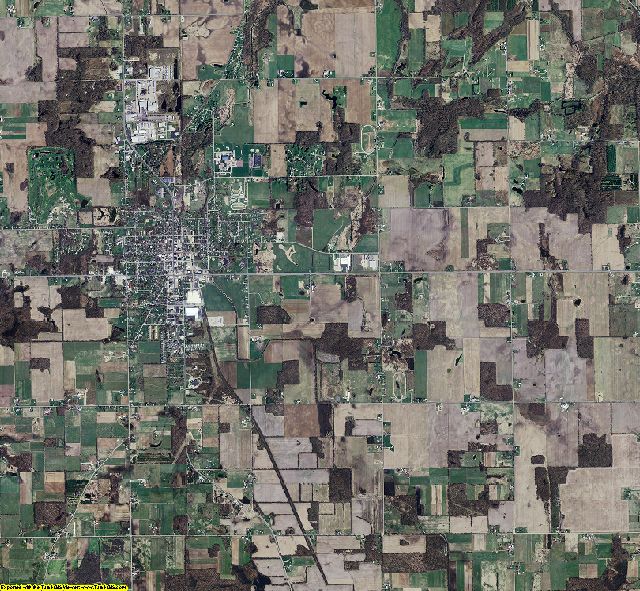 LaGrange County, Indiana aerial photograph