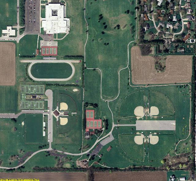 LaPorte County, IN aerial photograph detail