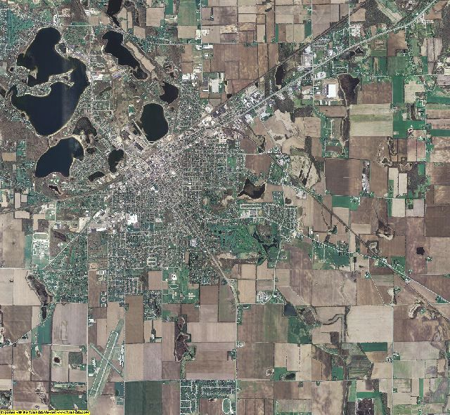 LaPorte County, Indiana aerial photograph
